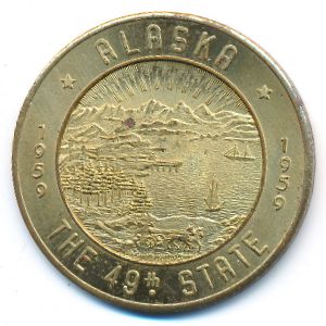 Alaska., 1 dollar, 1959