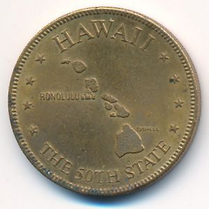Hawaiian Islands., Жетон, 