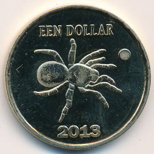 Остров Святого Евстафия., 1 доллар (2013 г.)