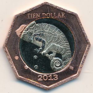 Saba., 10 dollars, 2013
