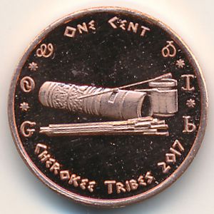 Cherokee., 1 cent, 2017