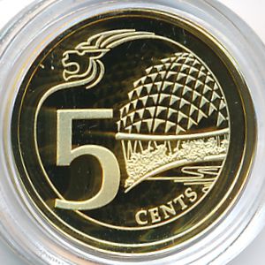 Singapore, 5 cents, 2013