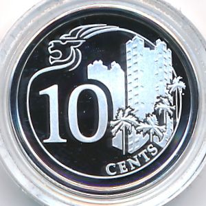 Singapore, 10 cents, 2013
