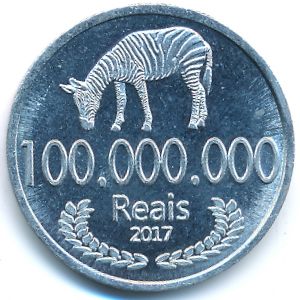 Кабинда., 100000000 реалов (2017 г.)