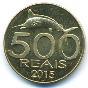 Кабинда., 500 реалов (2015 г.)