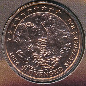 Slovakia., 5 euro cent, 2004