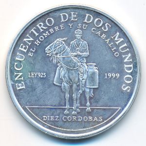 Nicaragua, 10 cordobas, 1999