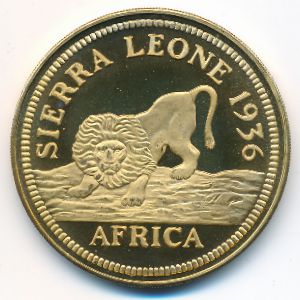 Sierra Leone., 1 crown, 1936