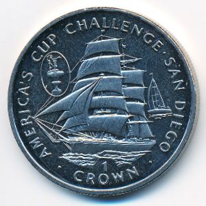 Isle of Man, 1 crown, 1995