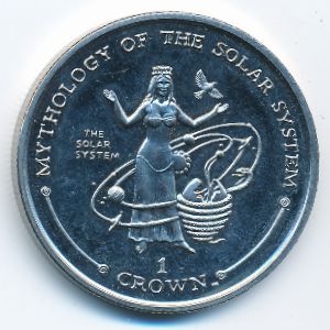 Gibraltar, 1 crown, 2001