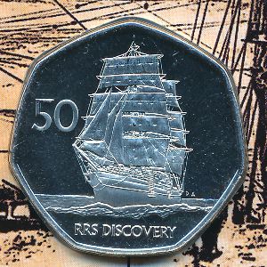 Южная Джорджия и Южные Сендвичевы острова, 50 pence, 2021