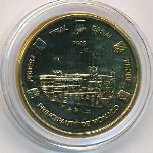 Monaco., 10 euro cent, 2005