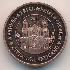 Ватикан., 5 евроцентов (2011 г.)