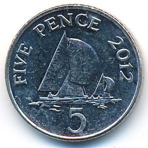 Guernsey, 5 pence, 2012