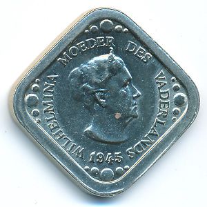 Netherlands., 5 cents, 1975