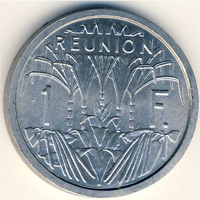 Reunion, 1 franc, 1948–1973
