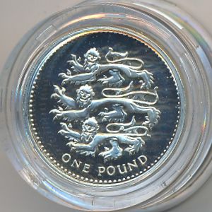 Великобритания, 1 фунт (2002 г.)