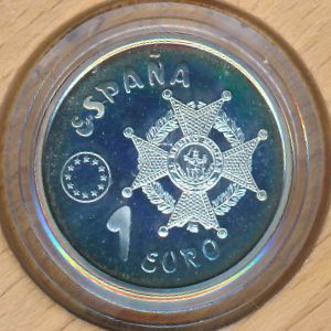 Spain., 1 euro, 1998