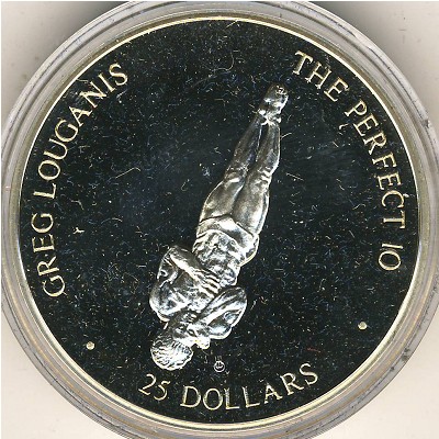 Marshall Islands, 25 dollars, 1988