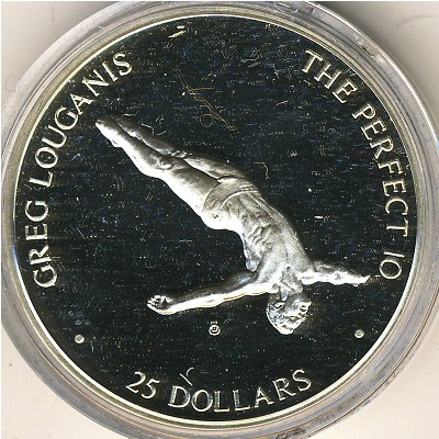 Marshall Islands, 25 dollars, 1988