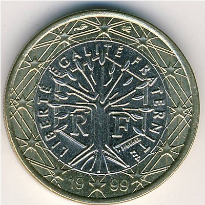 Франция, 1 евро (1999–2006 г.)