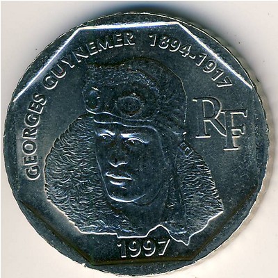 Франция, 2 франка (1997 г.)
