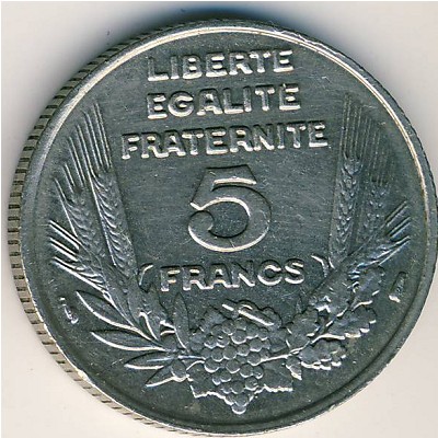 Франция, 5 франков (1933 г.)