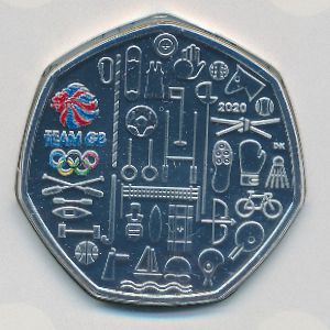 Great Britain, 50 pence, 2021