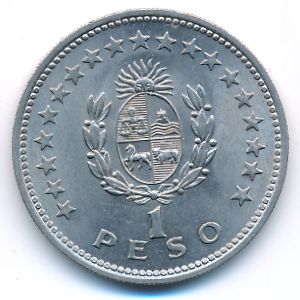 Уругвай, 1 песо (1960 г.)