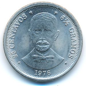 Доминиканская республика, 25 сентаво (1976 г.)