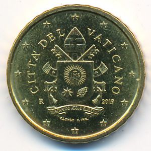 Vatican City, 10 euro cent, 2017–2021