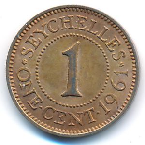 Seychelles, 1 cent, 1959–1969