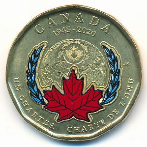 Canada, 1 dollar, 2020