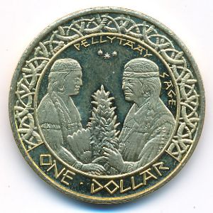Santa Ysabel Indian Reservation., 1 dollar, 2012