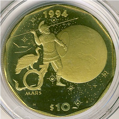 Маршалловы острова, 10 долларов (1994 г.)
