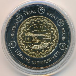 Турция., 2 евро (2003 г.)