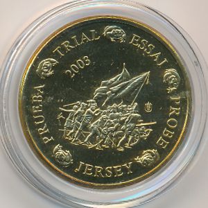 Jersey., 10 euro cent, 2003