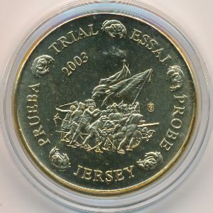 Jersey., 20 euro cent, 2003