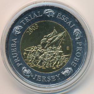 Джерси., 2 евро (2003 г.)