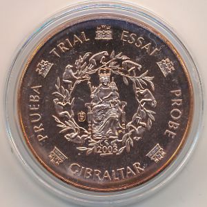 Gibraltar., 2 euro cent, 2003