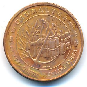 Gibraltar., 5 euro cent, 2004