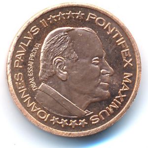 Vatican City., 2 euro cent, 2002
