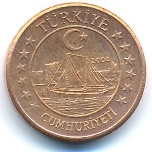 Turkey., 2 euro cent, 2004
