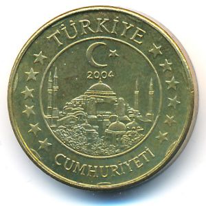 Турция., 20 евроцентов (2004 г.)