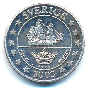 Sweden., 2 euro cent, 2003