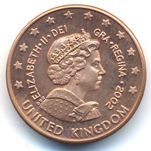 Великобритания., 5 евроцентов (2002 г.)