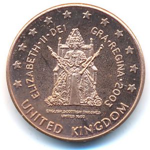 Великобритания., 5 евроцентов (2003 г.)