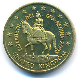 Great Britain., 10 euro cent, 2003