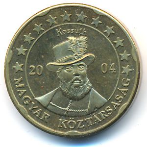 Hungary., 20 euro cent, 2004
