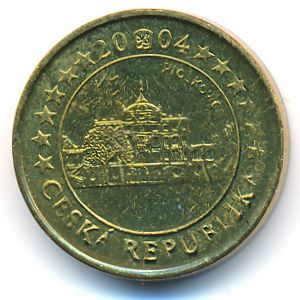 Czech., 10 euro cent, 2004